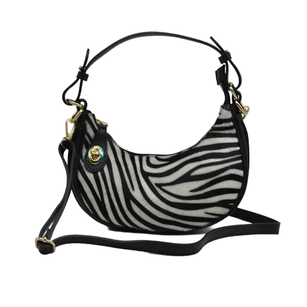 MIRTA - NERO/ZEBRA - Marie Louise Bag Saldi