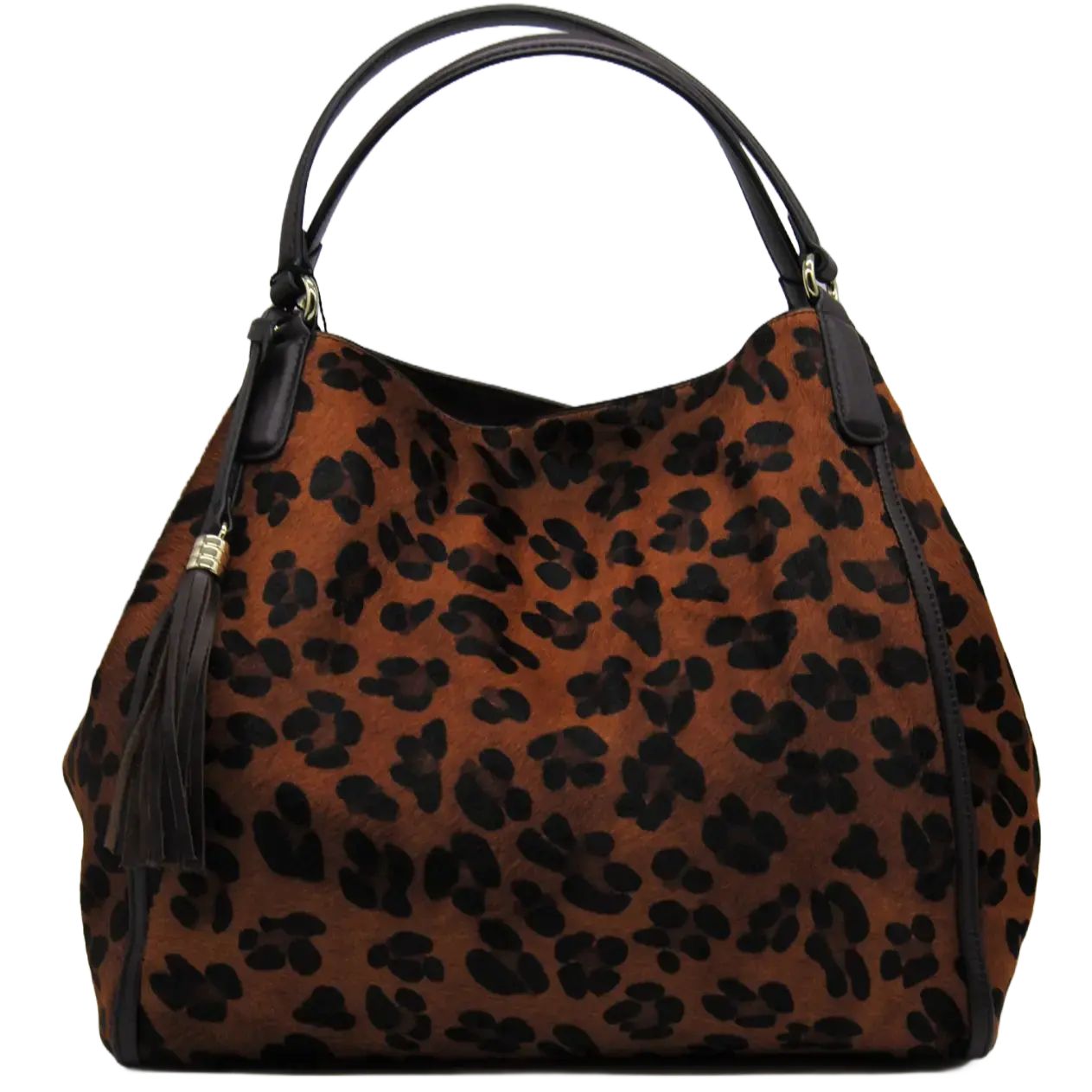 SAMARA - LEOPARDO MARRONE INSERTI PELLE MORO Marie Louise Bag Saldi