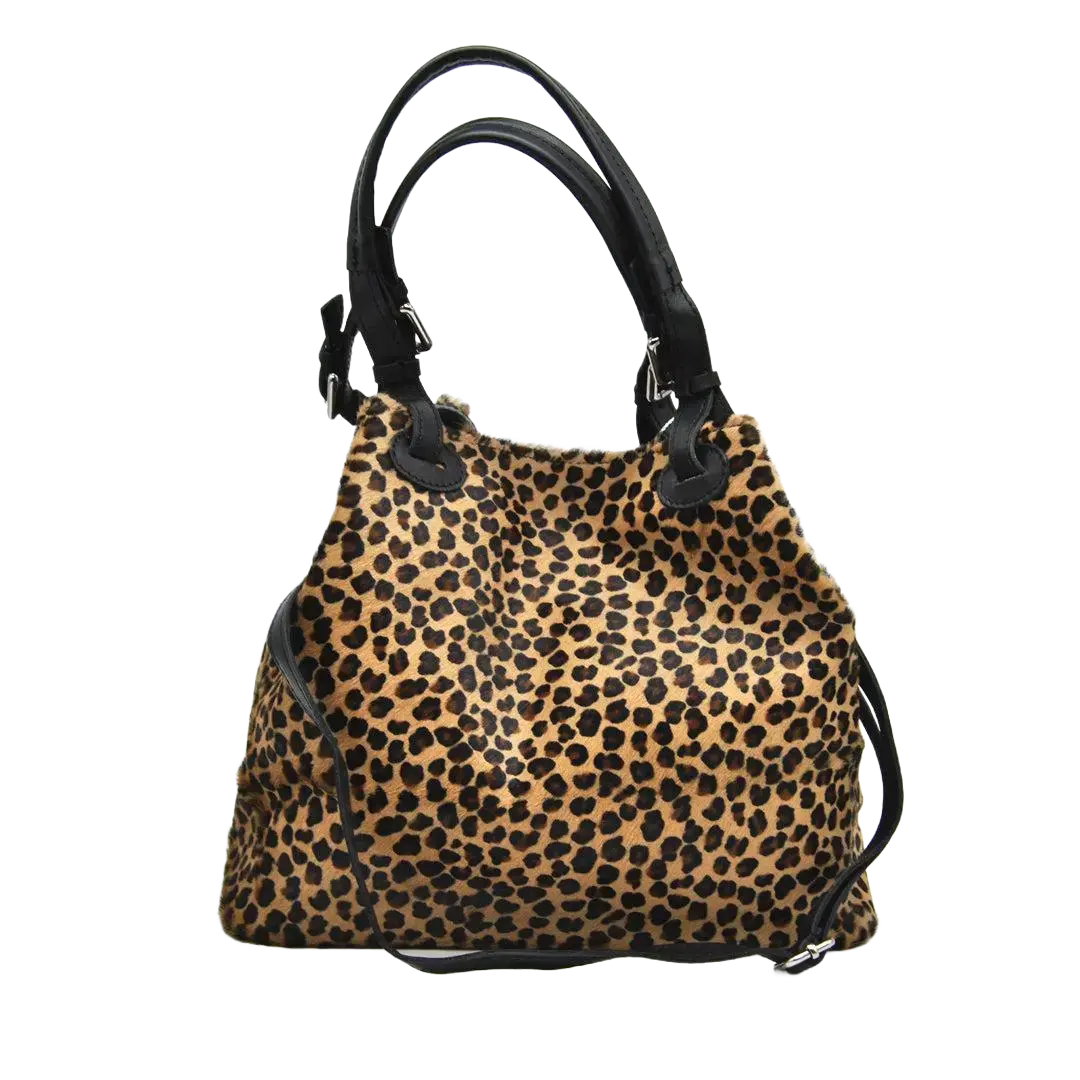 MARCELLA - ANIMALIER GHEPARDO MORO/BEIGE - Marie Louise Bag Saldi