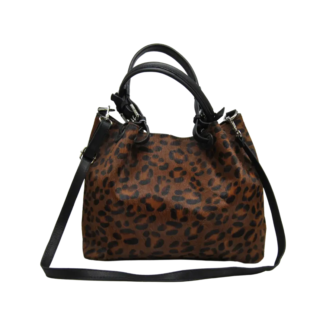 MARCELLA - ANIMALIER/LEOPARDO MORO - Marie Louise Bag Saldi