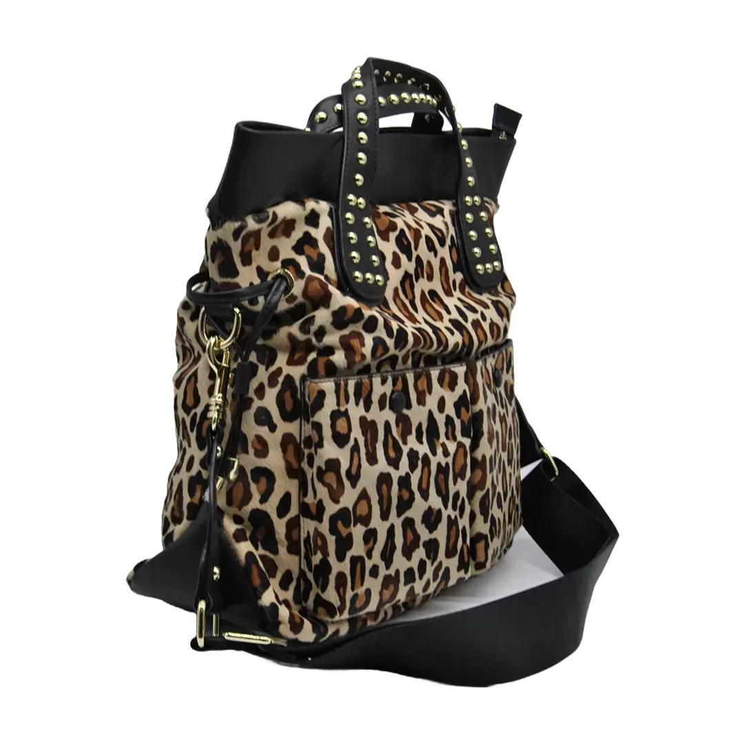 DOMENICA - NERO/ANIMALIER GHEPARDO Saldi
