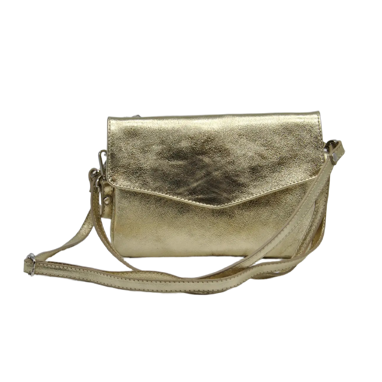 TIZIANA - VITELLO LAMINATO ORO Marie Louise Bag