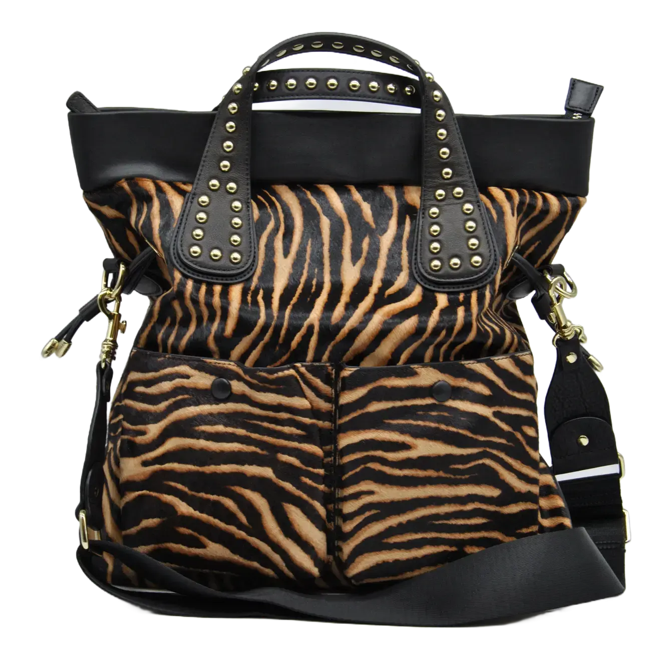 DOMENICA - NERO/ANIMALIER ZEBRA Saldi
